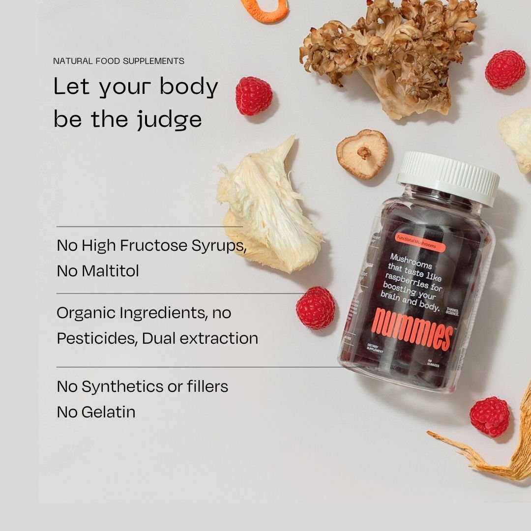 Functional Mushroom Gummies (60-count) - Nummies
