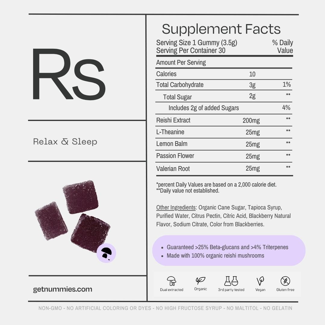 Relax & Sleep Gummies (30-count) - Nummies